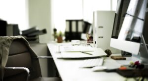 Verlassener Arbeitsplatz