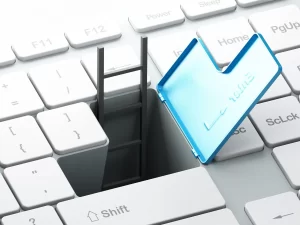 Tastatur mit einer Falltür